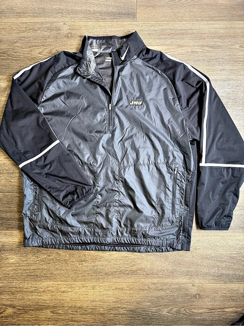 Nike Golf Windrunner Men's Windbreaker Black & Gray XXL James Madison University